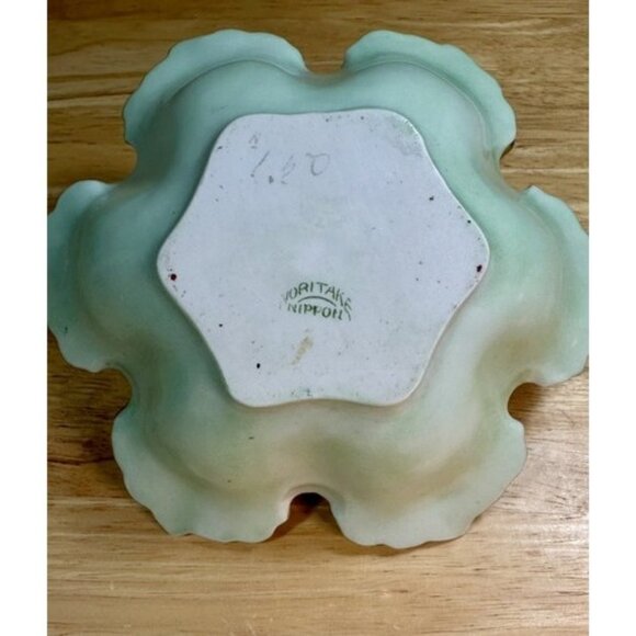 Noritake Nippon Candy Trinket Dish Hand Painted Fine Porcelain Antique Japan 6" - Picture 11 of 14